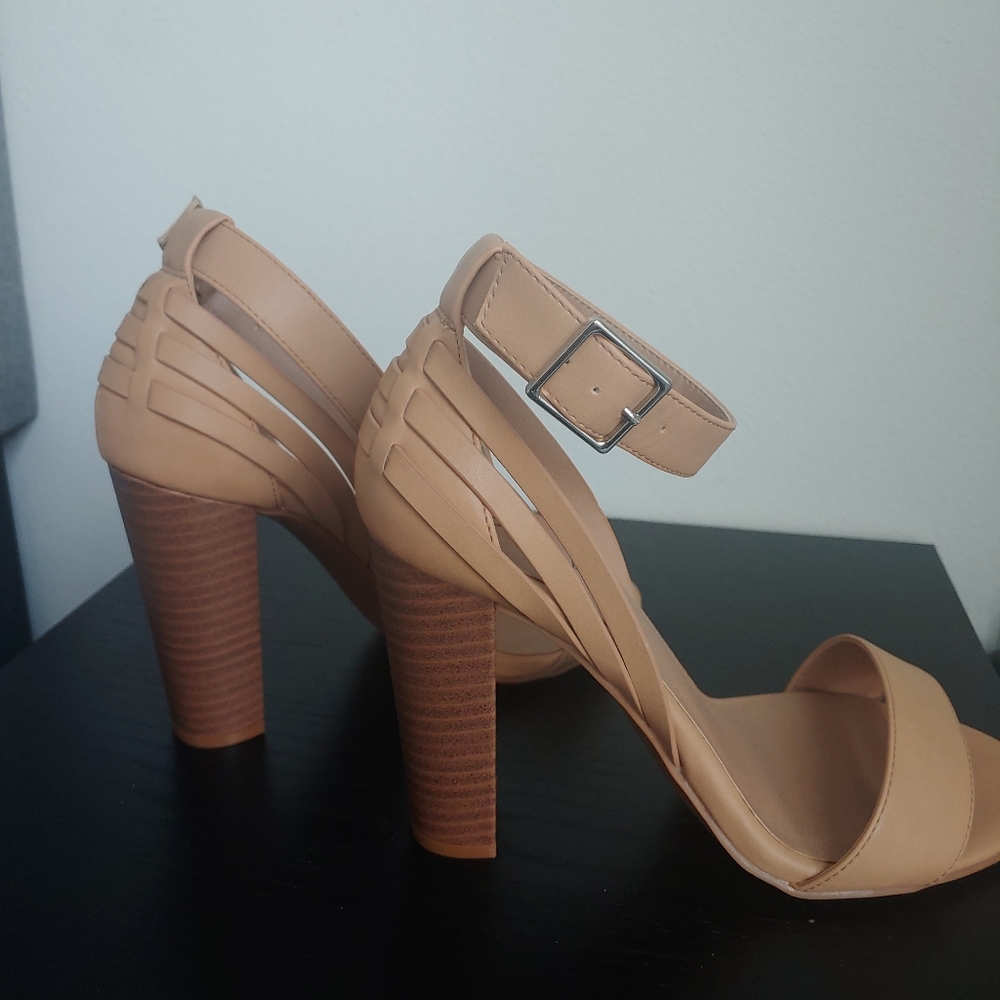 Torrid. Nude strappy heels